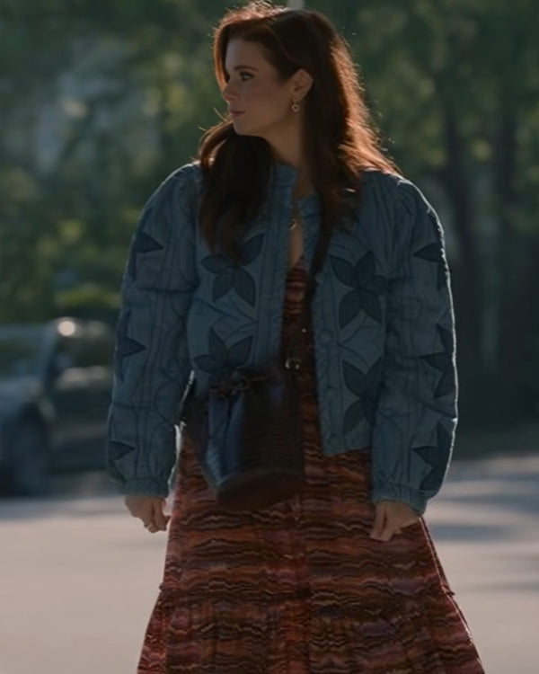 Sweet Magnolias JoAnna Garcia Swisher Quilted Blue Jacket Super Star Jacket