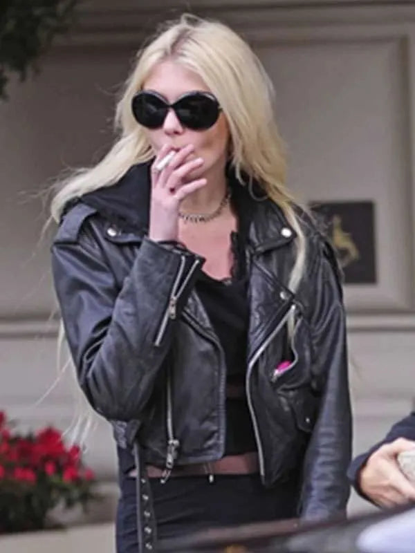 Taylor Momsen Gossip Girl Biker Leather Jacket Superstar Jacket