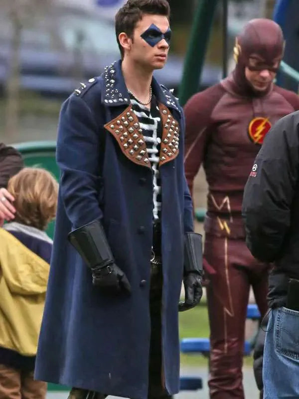 Axel Walker The Flash S04 Blue Coat Super Star Jacket
