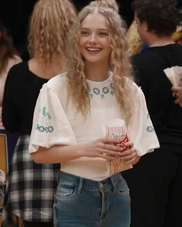 The Stranger in My Home Amiah Miller Floral Blouse Super Star Jacket