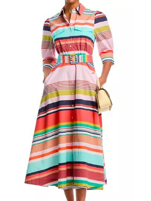 The Today Show 2025 Bobbie Thomas Striped Shirt Dress Super Star Jacket