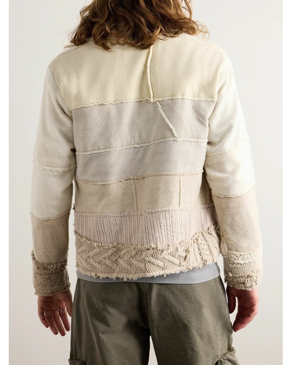 The Voice S26 John Legend Patchwork Knitted Cardigan Super Star Jacket