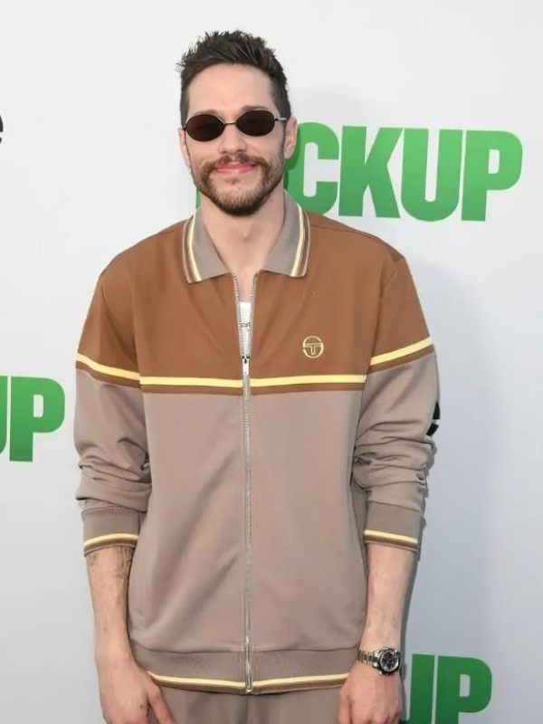The Pickup 2025 Premiere Pete Davidson Light Brown Tracksuit