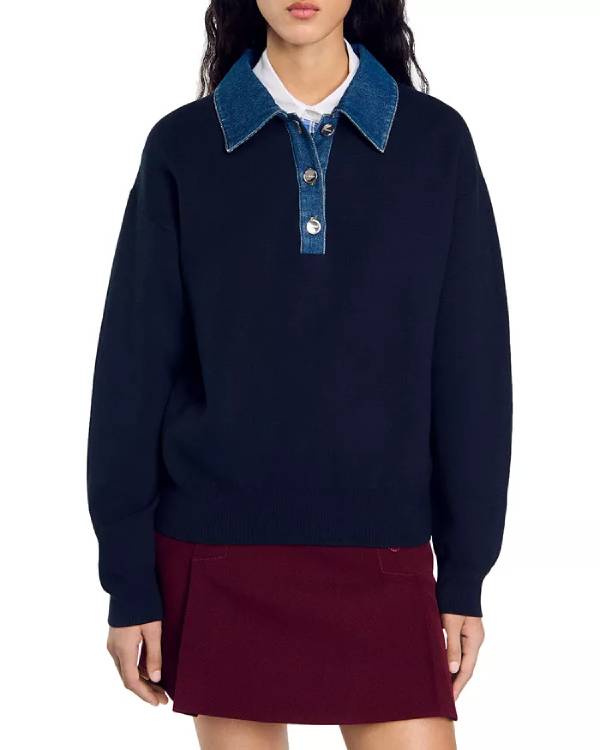 The Real Housewives of Orange County Shannon Beador Denim Trim Sweater Superstar Jacket