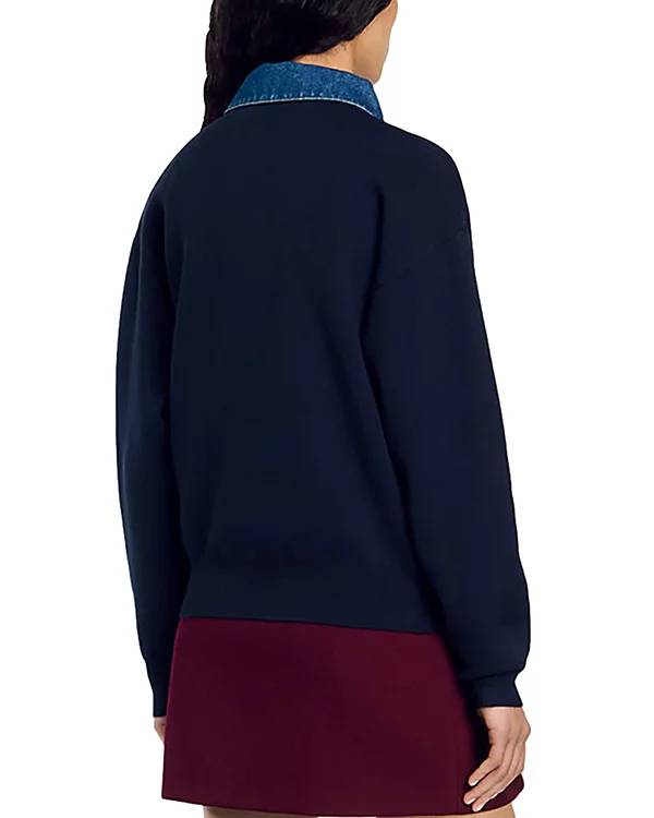 The Real Housewives of Orange County Shannon Beador Denim Trim Sweater Superstar Jacket