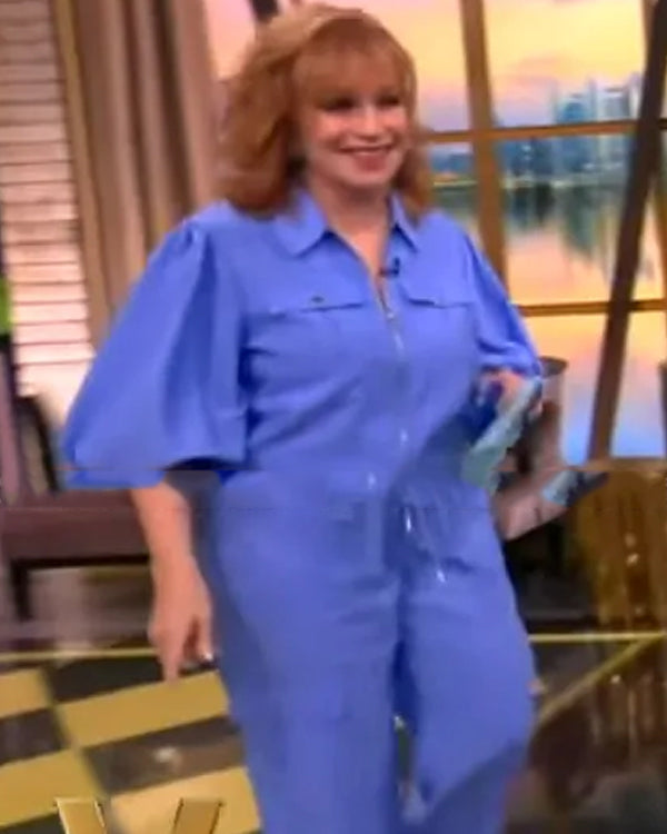The View 2025 Joy Behar Blue Puff Sleeve Jacket Superstar Jacket