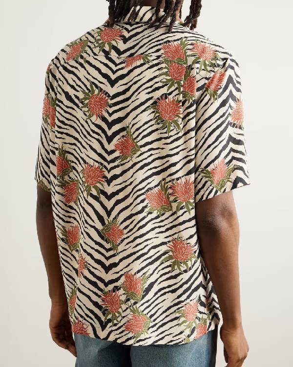 Today Show Jason Momoa Floral Zebra Print Shirt