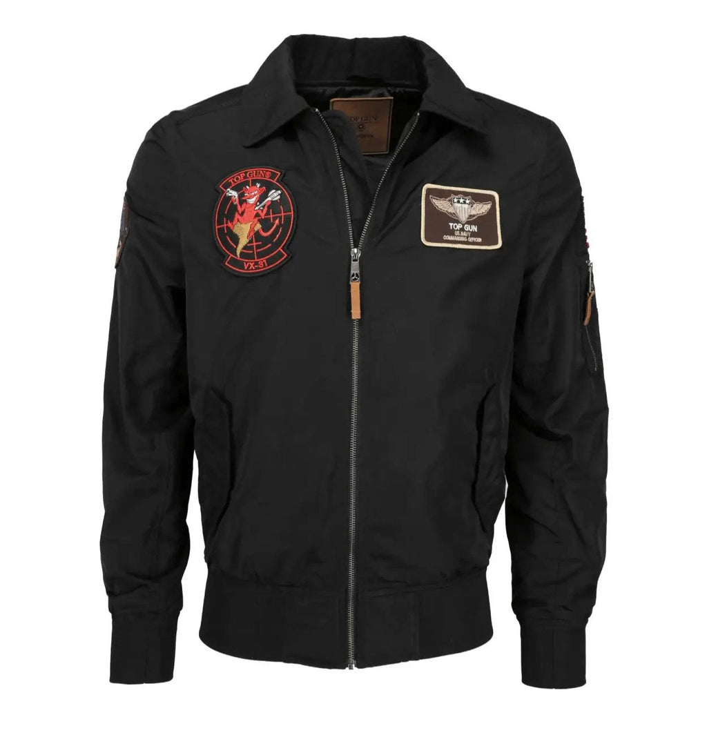 Top Gun Flight Black Jacket Super Star Jacket