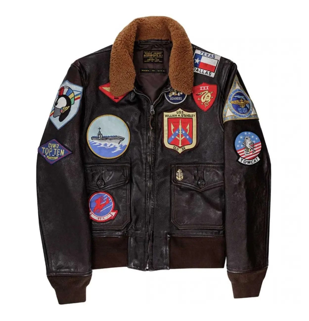 Top Gun-2 Leather Flight Jacket Super Star Jacket