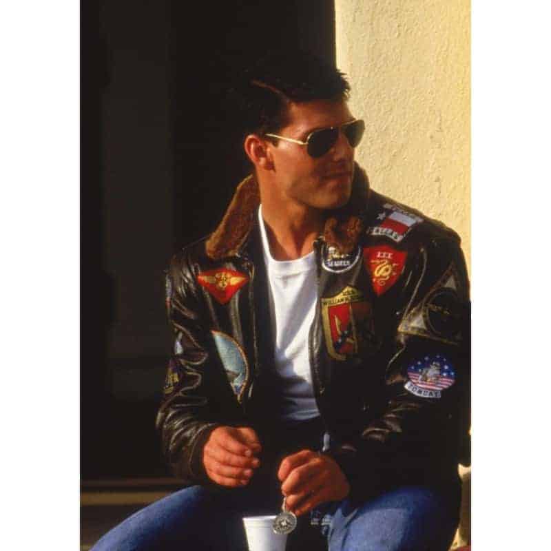 Men’s Top Gun Tom Cruise Leather Jacket Super Star Jacket