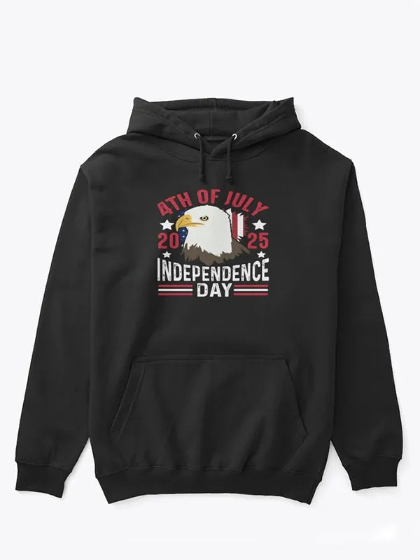 US Independence Day 2025 Black Hoodie Superstar Jacket