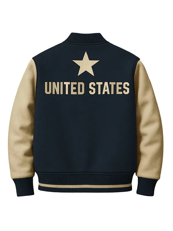 United States Flag Wool Varsity Jacket Super Star Jacket