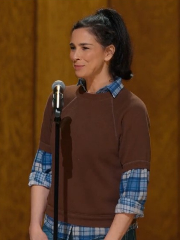 Sarah Silverman PostMortem Brown Sweater Super Star Jacket