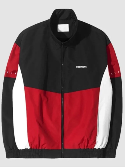 Qt8 Garments Red & Black Track Jacket Super Star Jacket