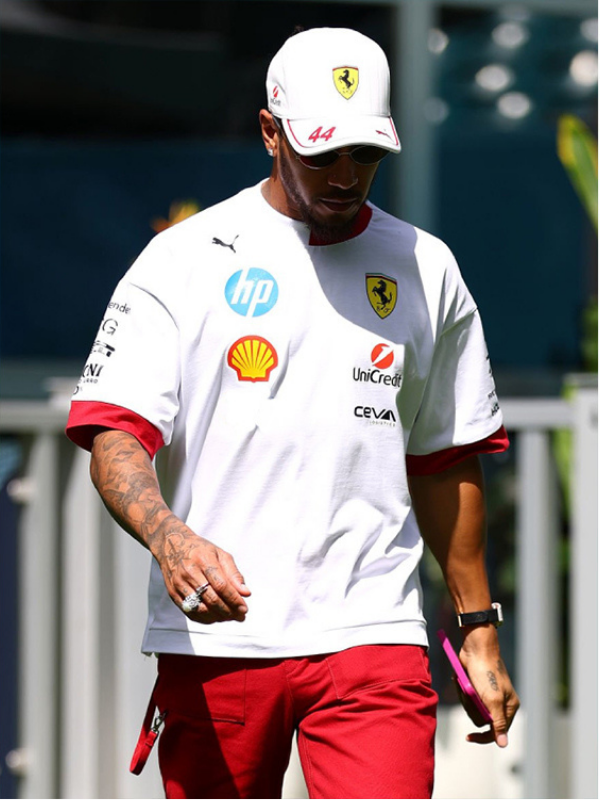 Scuderia Ferrari 2025 Miami GP T-Shirt Super Star Jacket