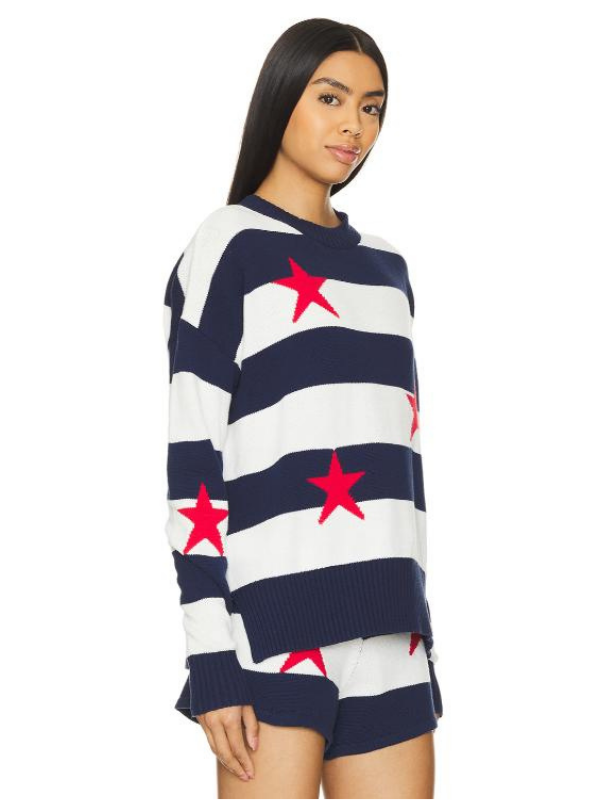 Love Hotel S01 Shannon Beador Red Stars Striped Sweater Super Star Jacket