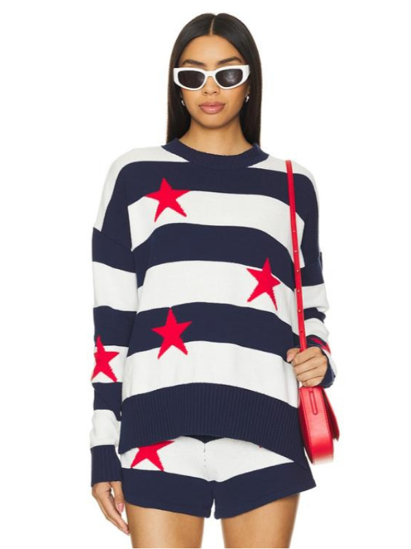 Love Hotel S01 Shannon Beador Red Stars Striped Sweater Super Star Jacket