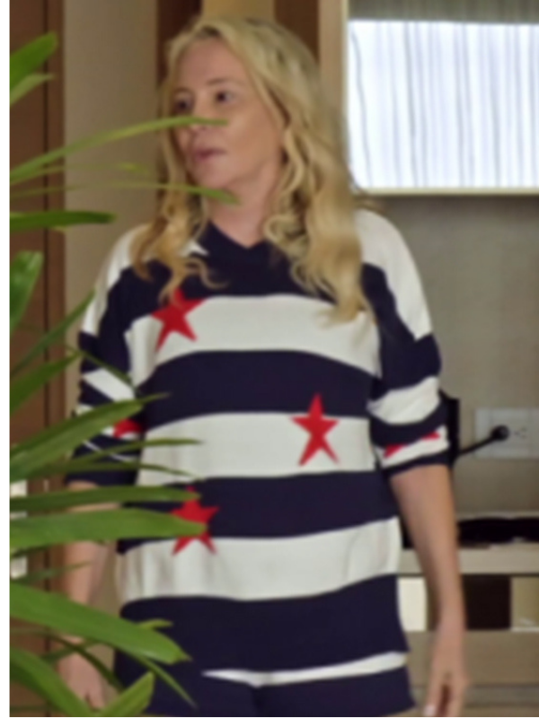 Love Hotel S01 Shannon Beador Red Stars Striped Sweater Super Star Jacket