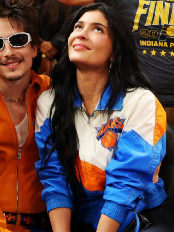 Kylie Jenner Knicks Game Vintage Jacket Super Star Jacket