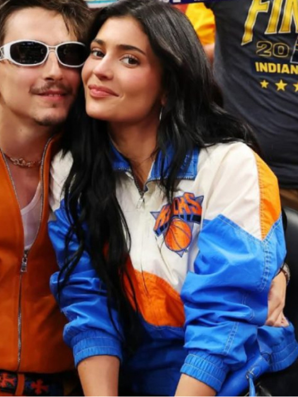 Kylie Jenner Knicks Game Vintage Jacket Super Star Jacket