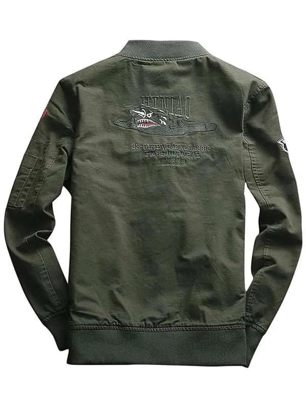 US Military Green Bomber Jacket Super Star Jacket