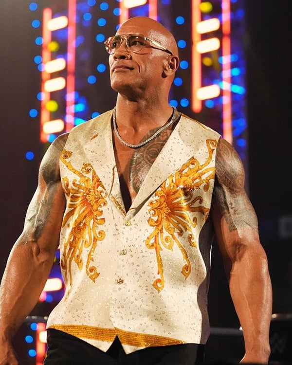 The Rock WWE Smackdown Live Concert Vest Super Star Jacket