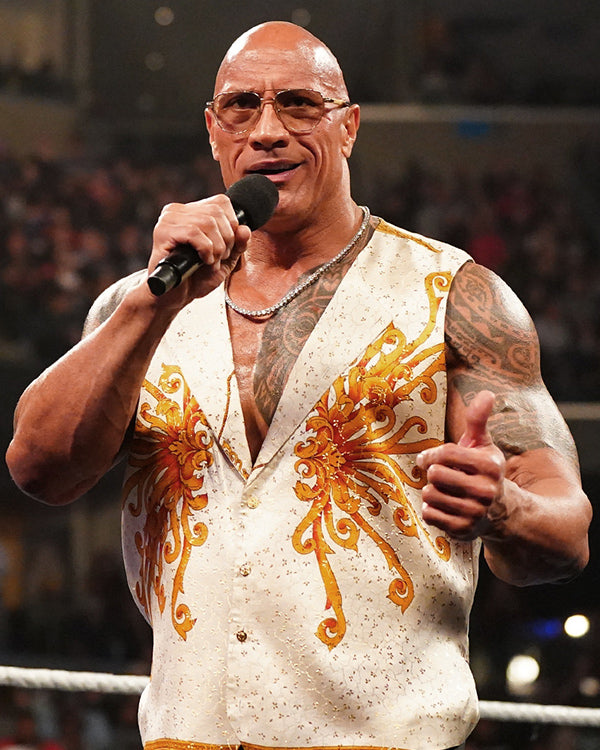 The Rock WWE Smackdown Live Concert Vest Super Star Jacket