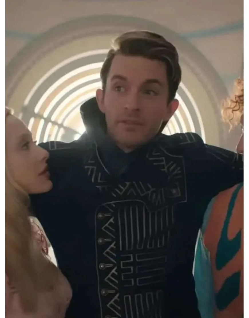 Wicked 2024 Jonathan Bailey Blue Jacket Super Star Jacket