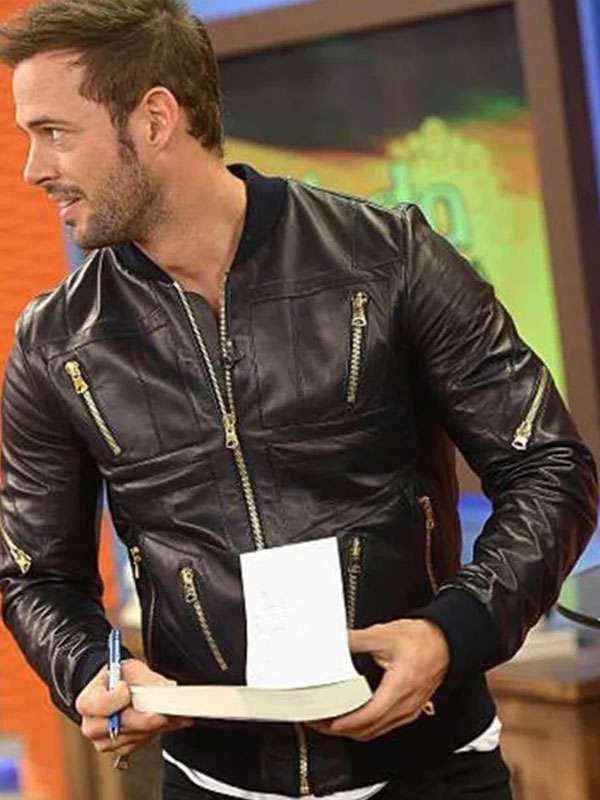 William Levy Despierta America Black Leather Jacket Superstar Jacket