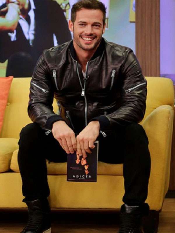 William Levy Despierta America Black Leather Jacket Superstar Jacket