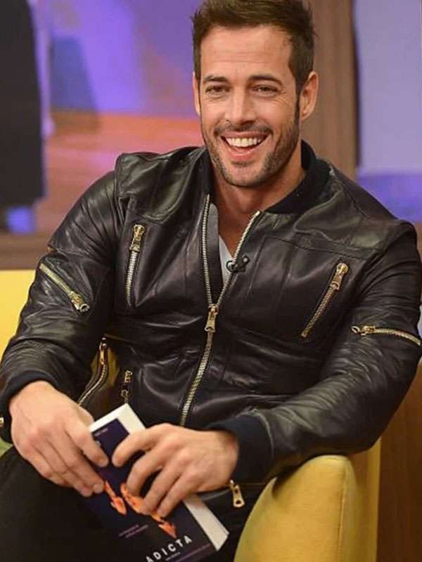 William Levy Despierta America Black Leather Jacket Superstar Jacket