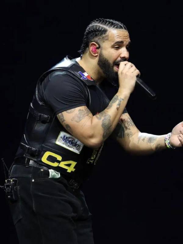 Wireless Festival 2025 Drake Black Vest Superstar Jacket