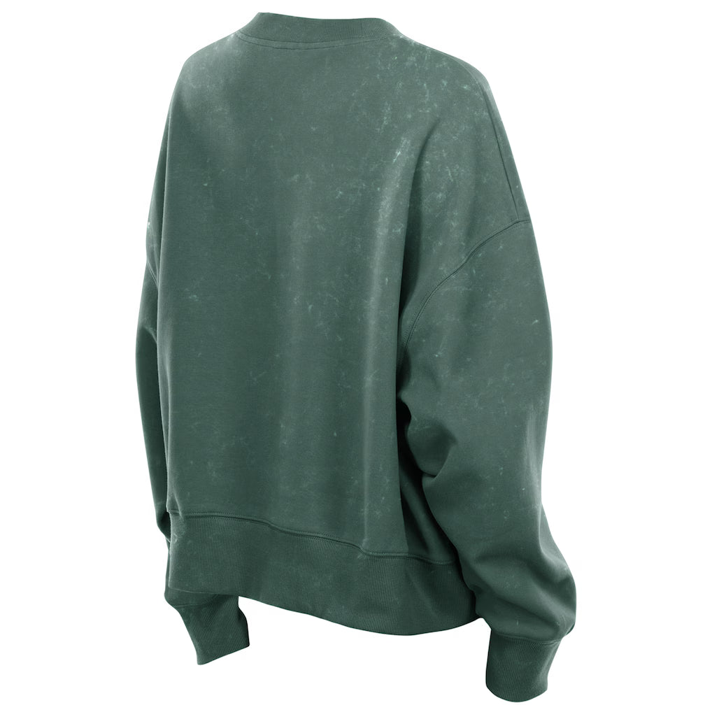 Women's Boston Red Sox New Era Green 2025 Pullover Sweatshirt Superstar Jacket