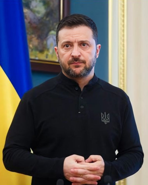 Zelensky Black Sweatshirt Super Star Jacket