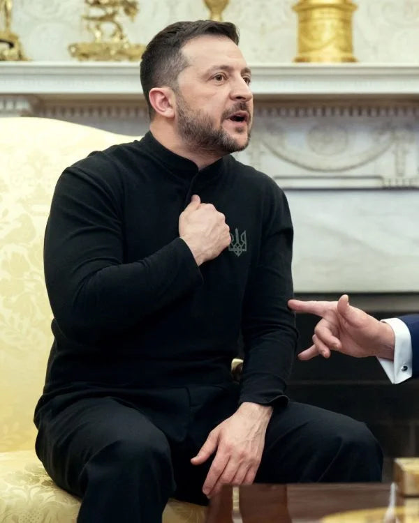 Zelensky Black Sweatshirt Super Star Jacket