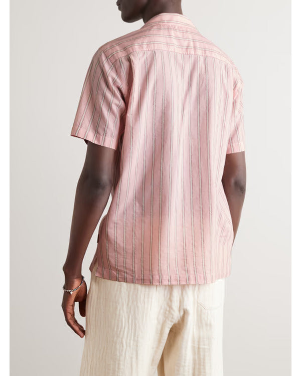 The White Lotus S03 Sam Nivola Pink Striped Shirt Super Star Jacket