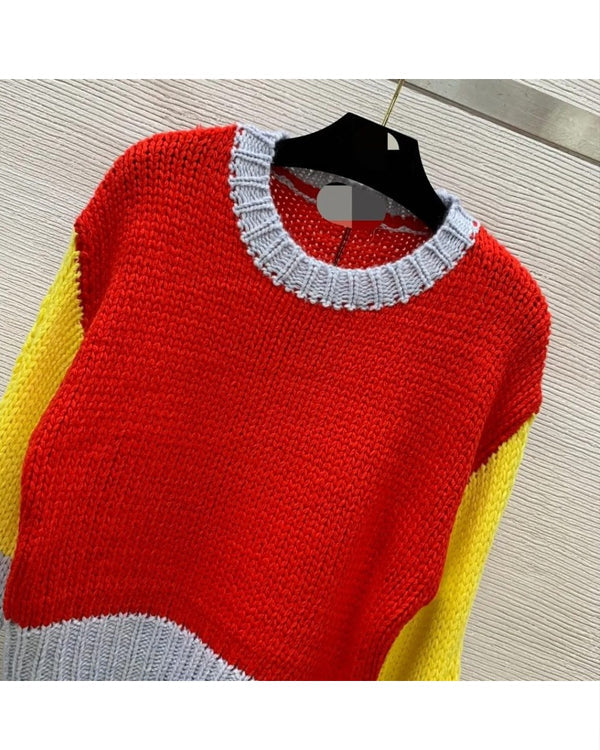 The Room Next Door Tilda Swinton Colorblock Sweater Super Star Jacket