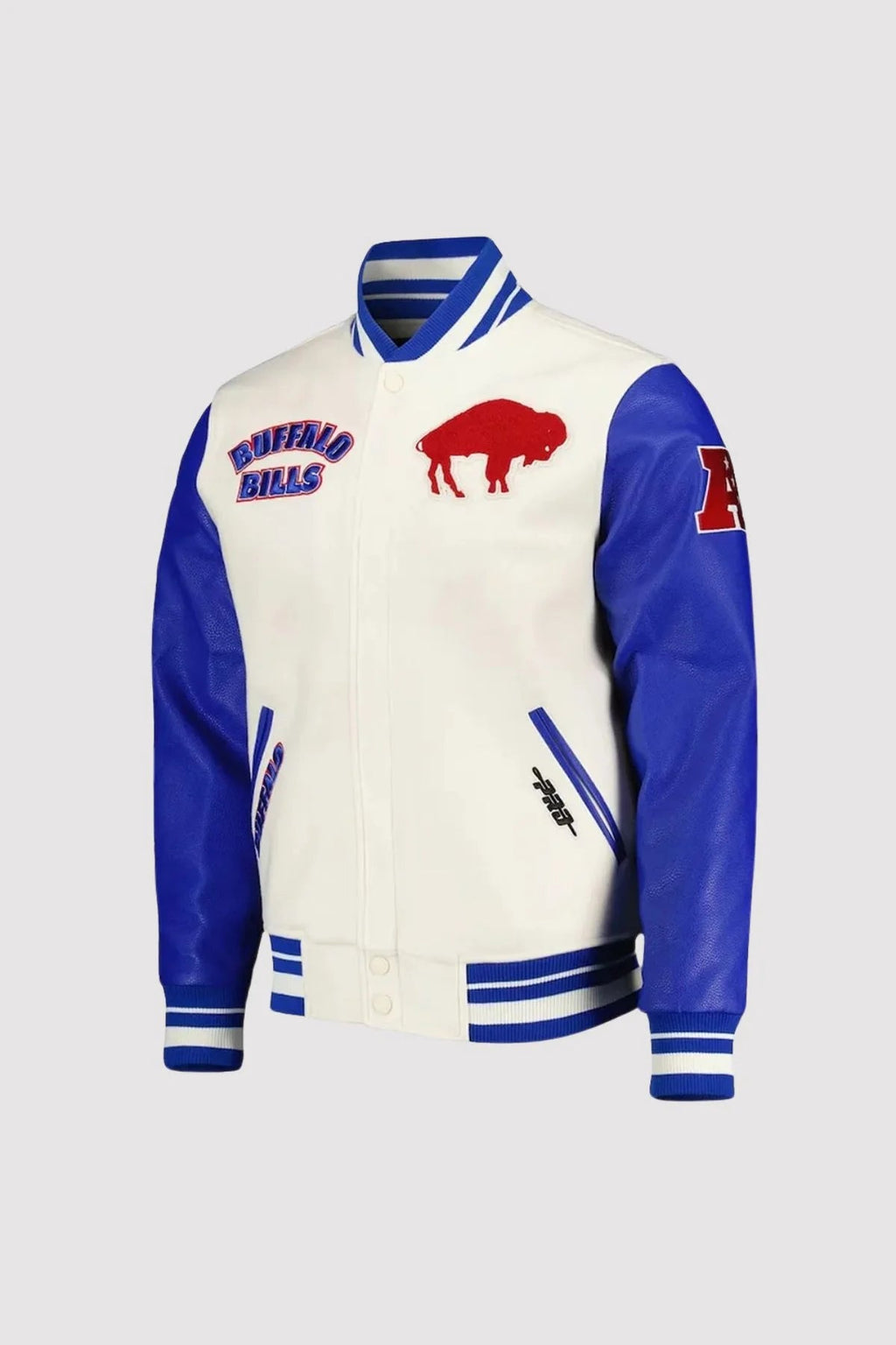 Buffalo Bills Retro Classic Royal and Cream Varsity Jacket Super Star Jacket