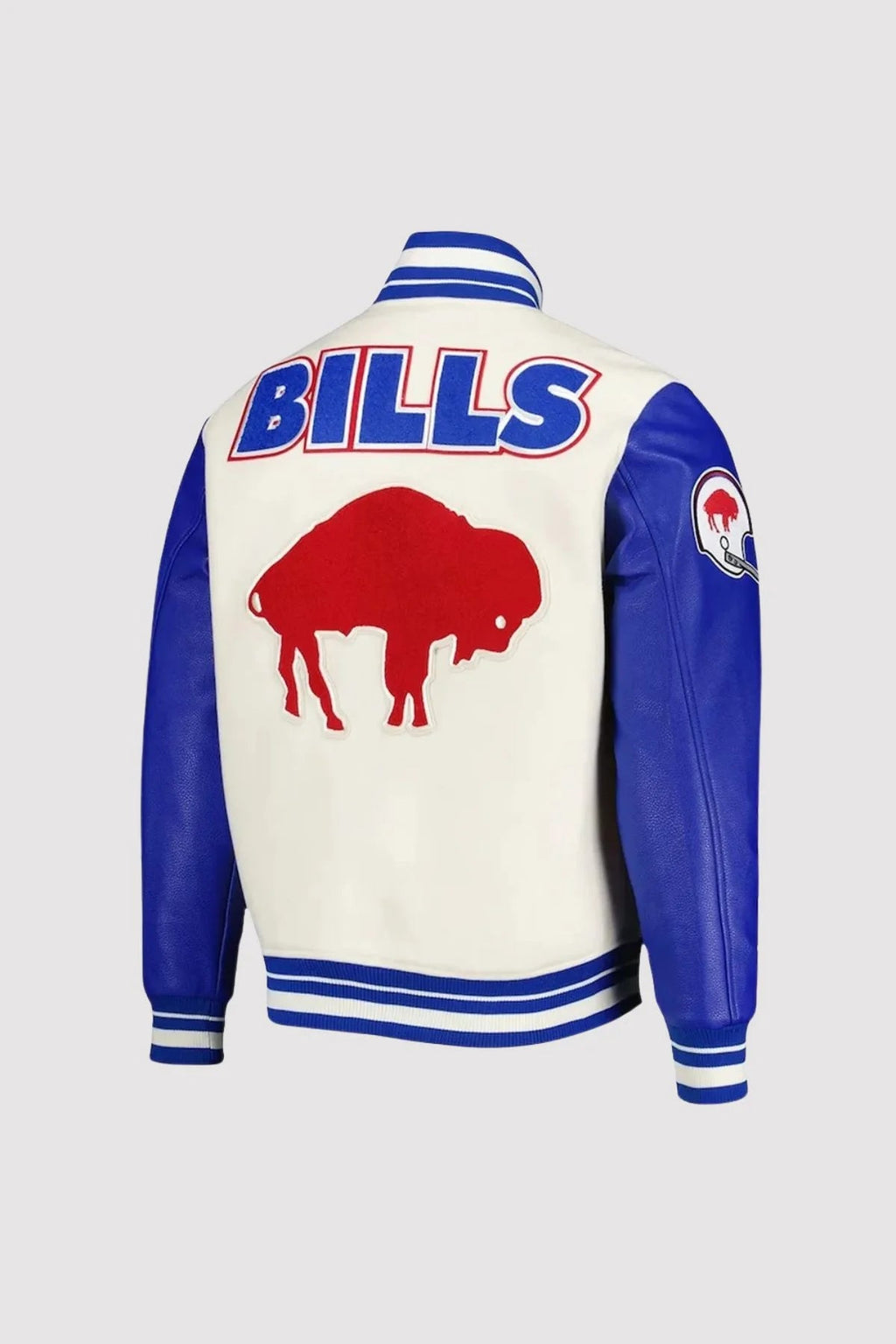 Buffalo Bills Retro Classic Royal and Cream Varsity Jacket Super Star Jacket