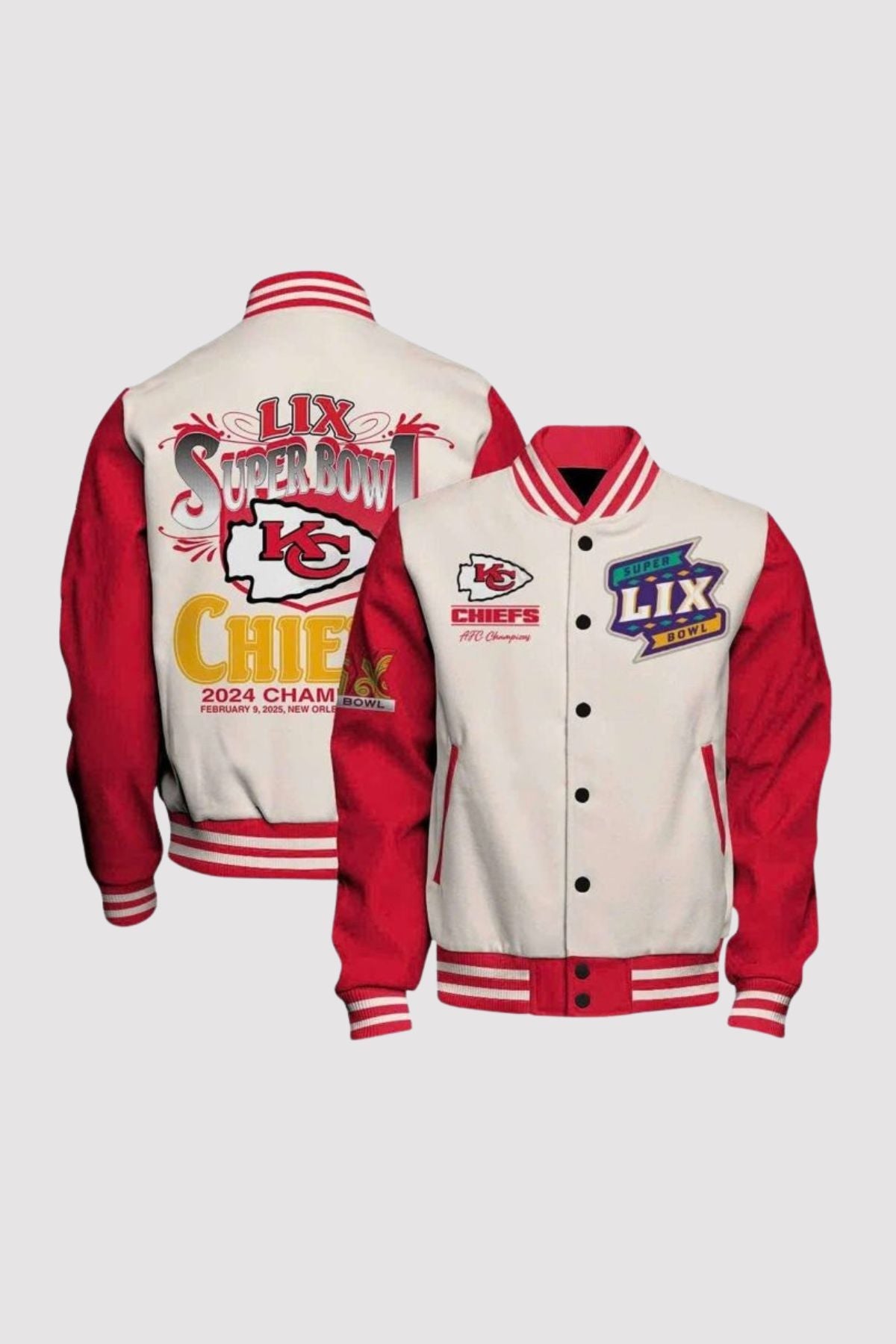 Chiefs Super Bowl LIX 2025 Champions Varsity Jacket Super Star Jacket