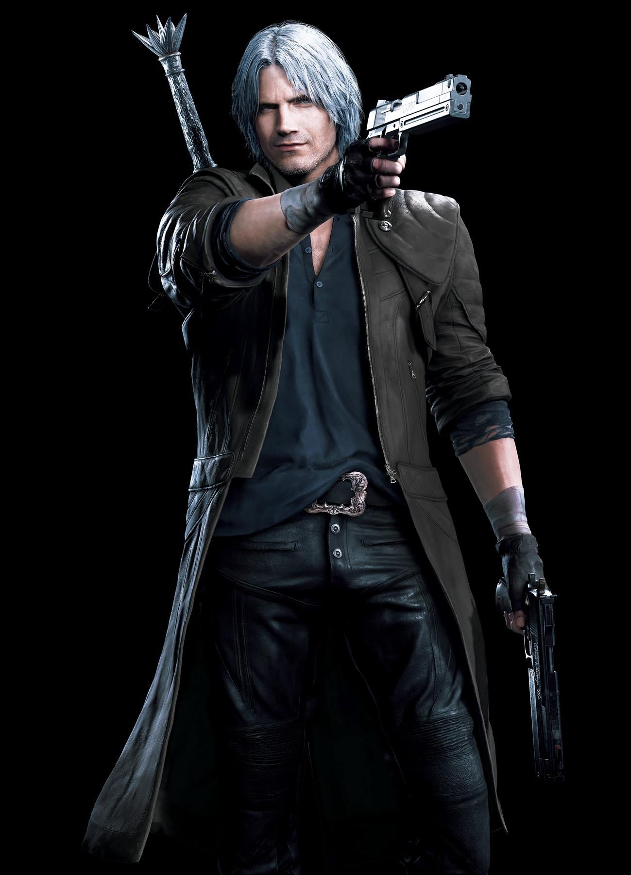DMC 4 Dante Black Leather Coat Premium Quality Leather Super Star Jacket