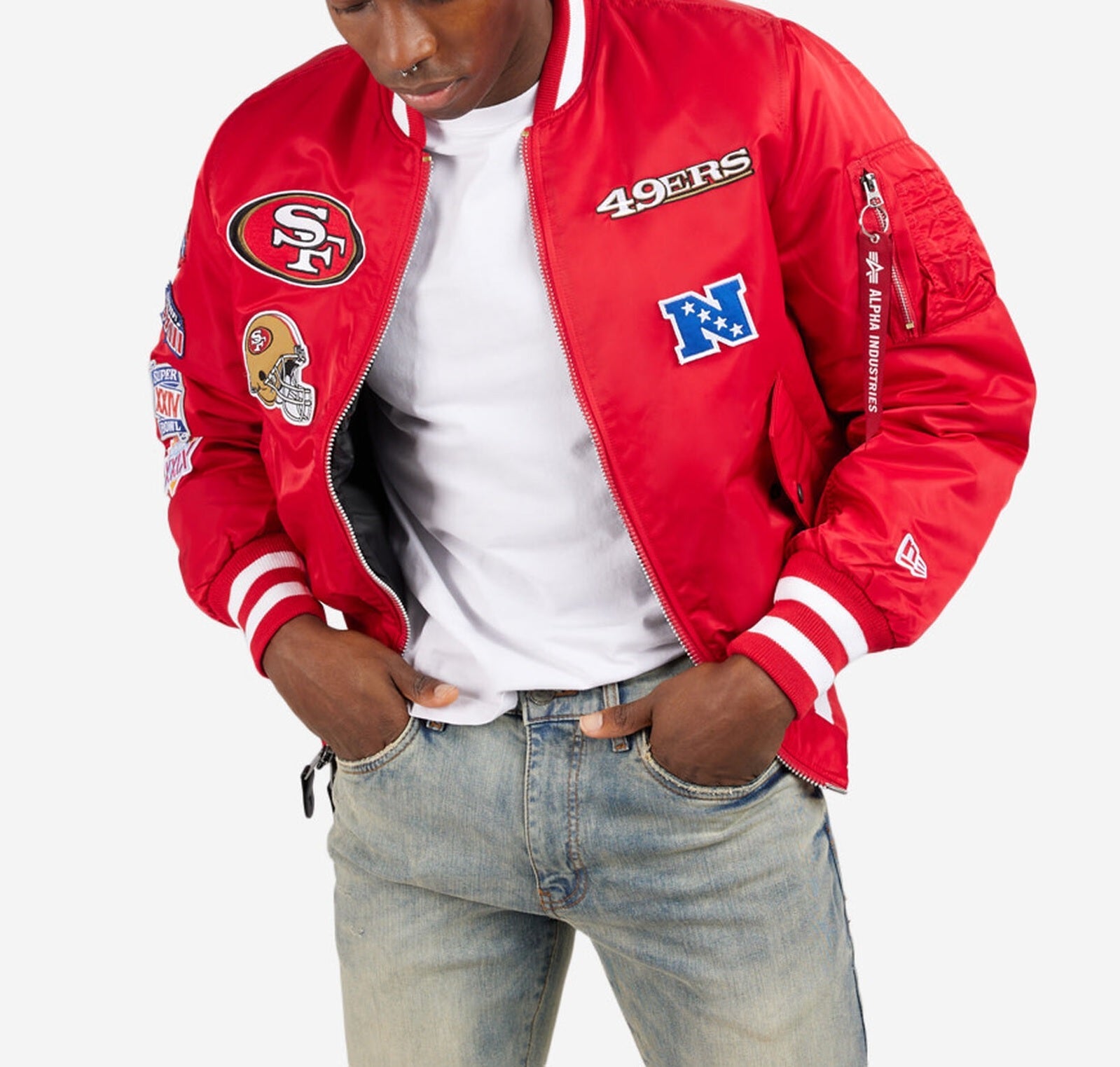 San Francisco 49ers Ma-1 Bomber Jacket Super Star Jacket