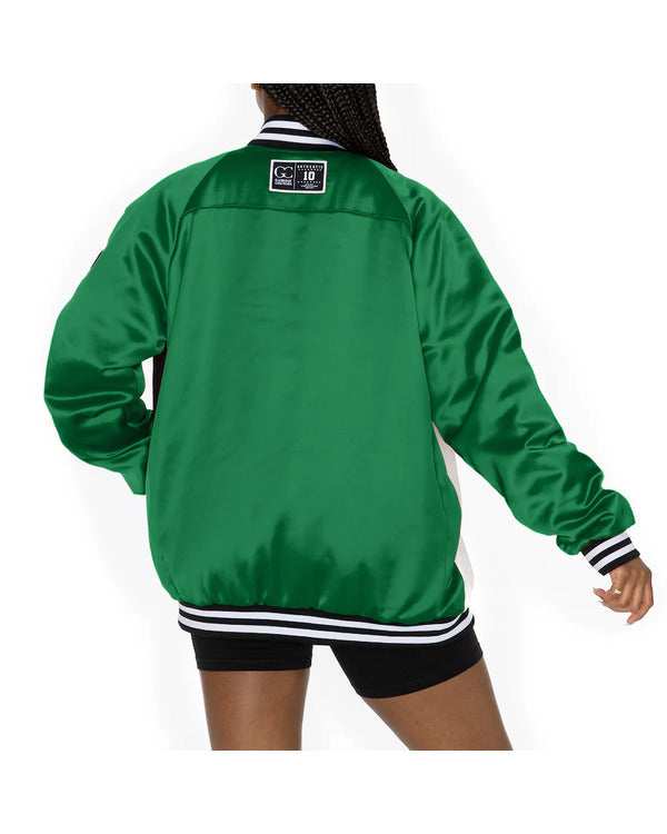 The View 2025 Sunny Hostin Eagles Embellished Varsity Jacket Super Star Jacket