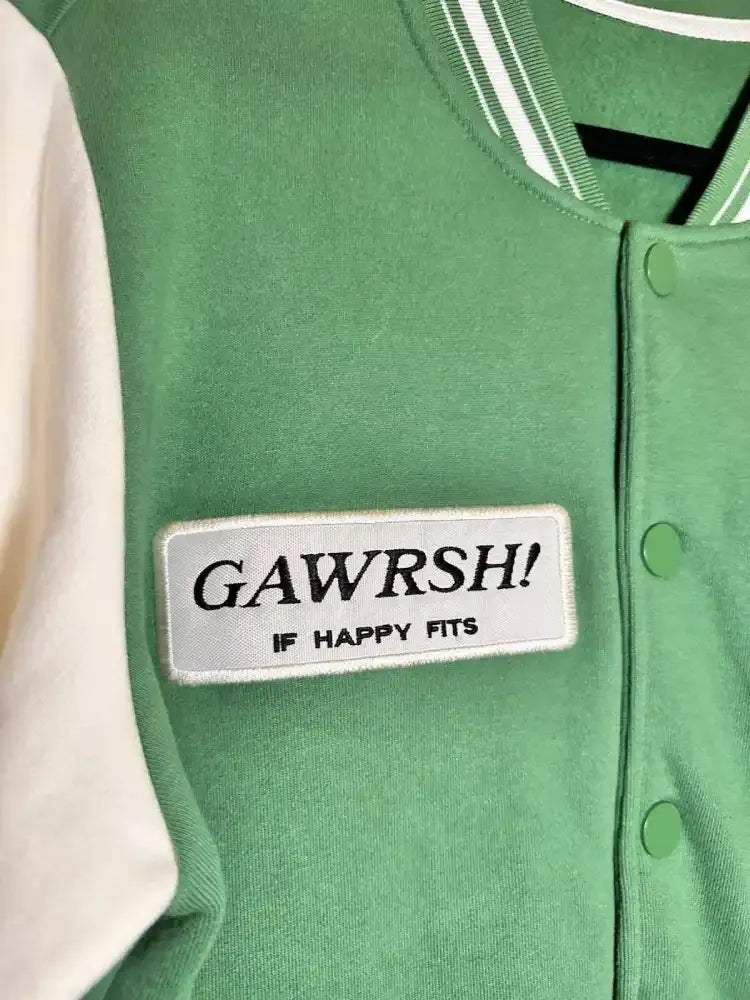 Goofy Gawrsh Varsity Green Jacket