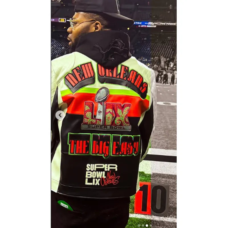 Master P Super Bowl 2025 Leather Jacket Super Star Jacket
