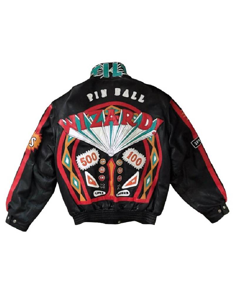 Jeff Hamilton Pinball Wizard Leather Jacket Super Star Jacket