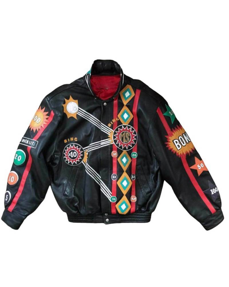 Jeff Hamilton Pinball Wizard Leather Jacket Super Star Jacket