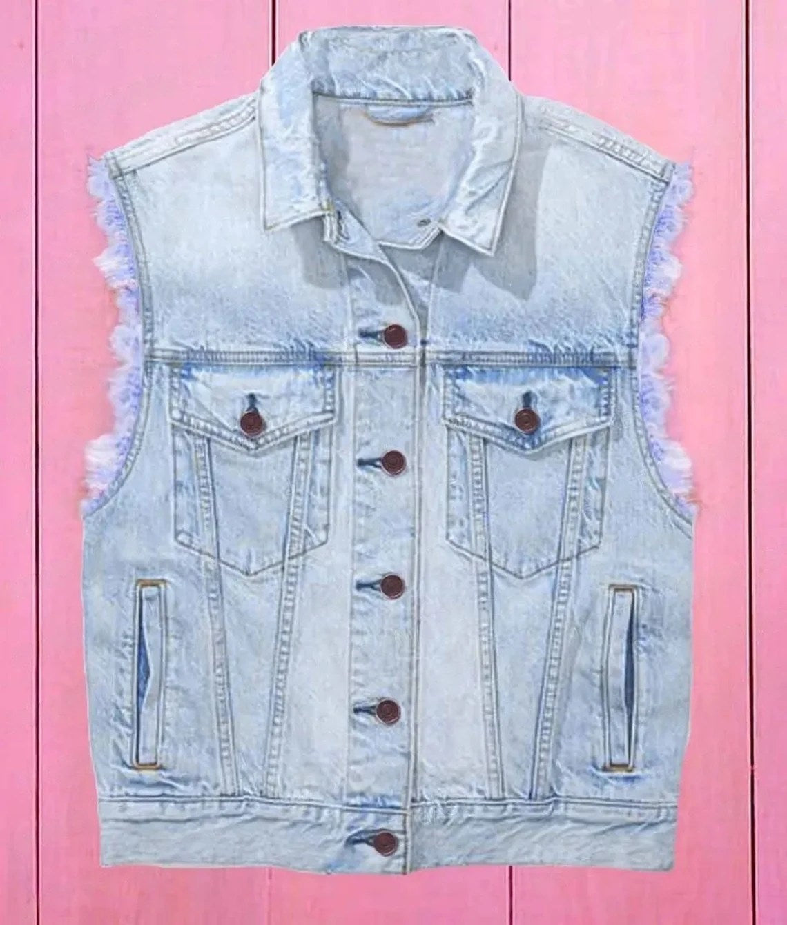 Ryan Gosling Barbie Blue Denim Vest Super Star Jacket