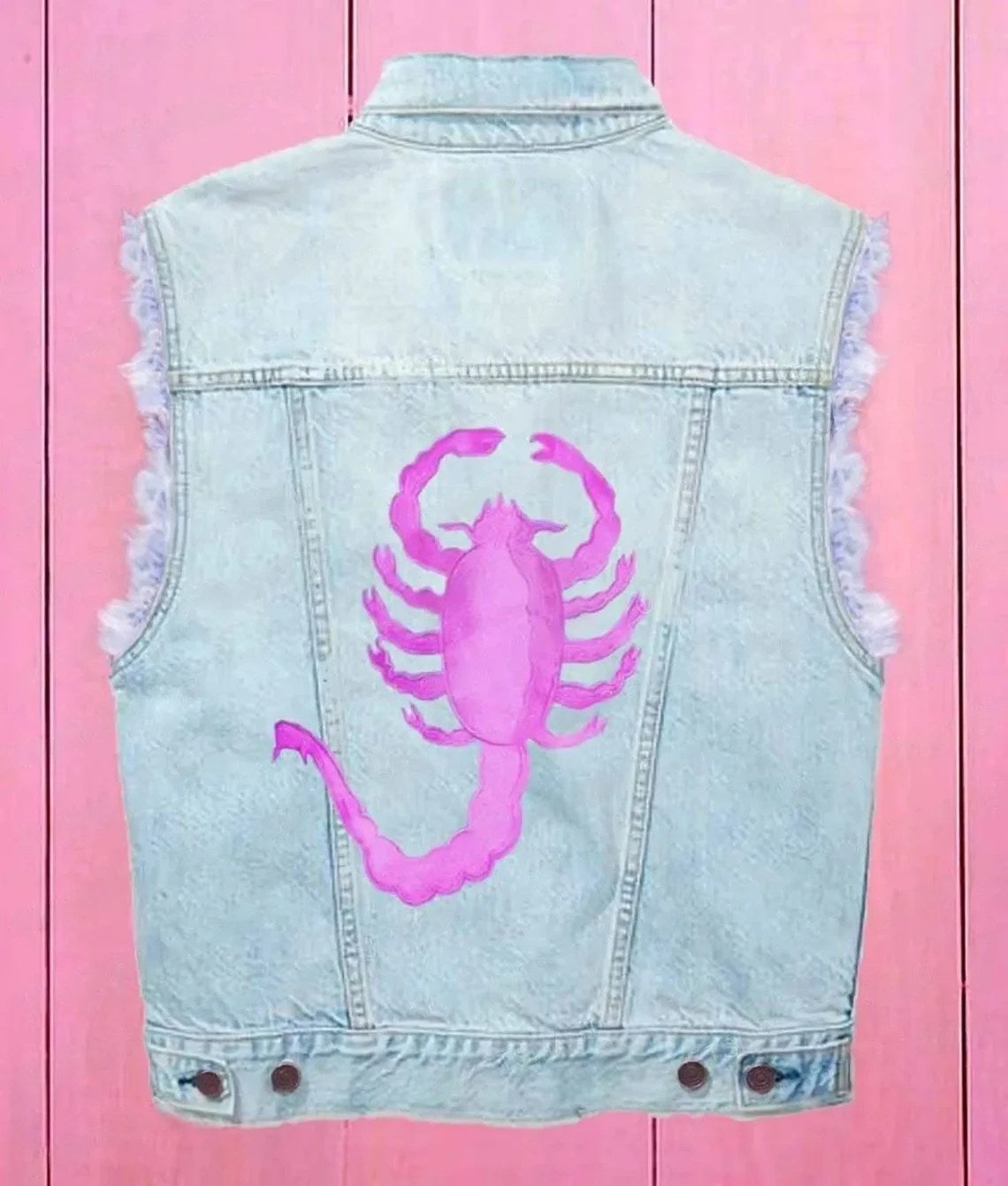 Ryan Gosling Barbie Blue Denim Vest Super Star Jacket