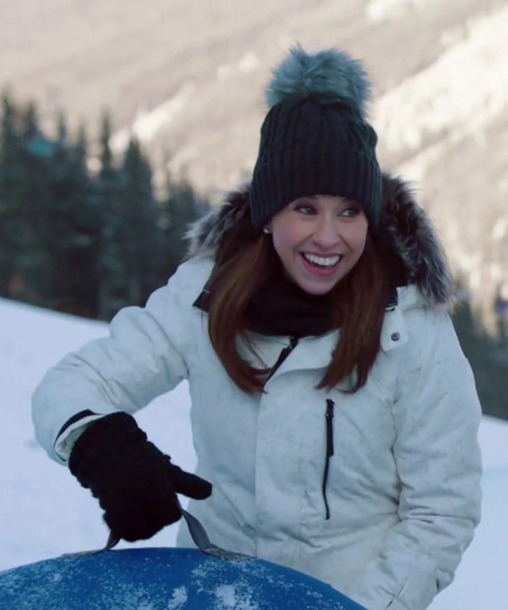 Winter in Vail Lacey Chabert White Parka Super Star Jacket